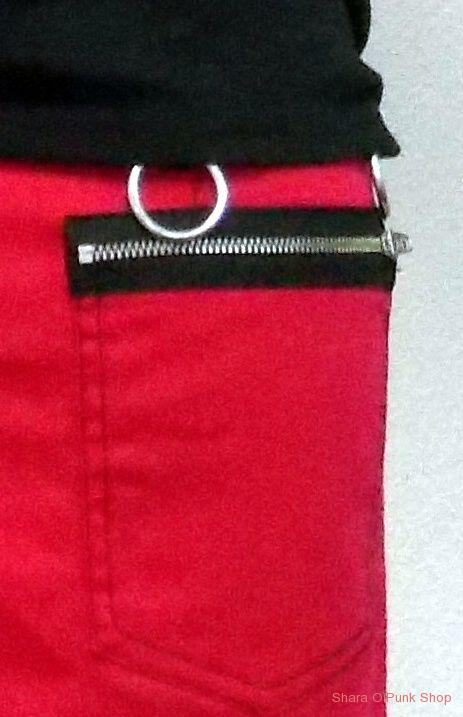 Punk KOVOVÝ zip 12 cm