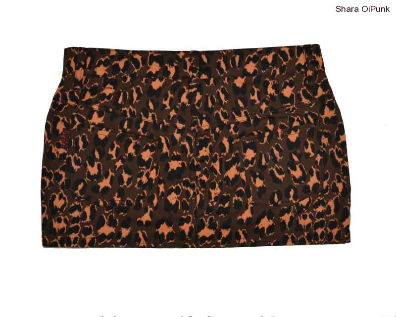 Punk sukně hnědý leopard SKLADEM - M