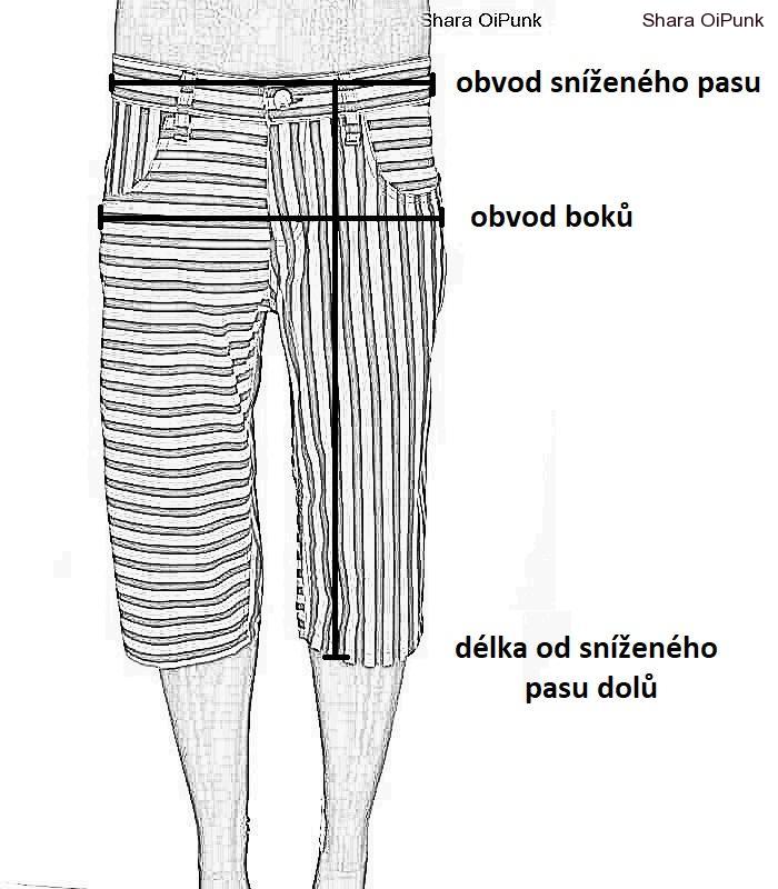 Punk kraťasy TMAVĚ MODRÁ/MODRÁ ZEBRA-SKLAD-S