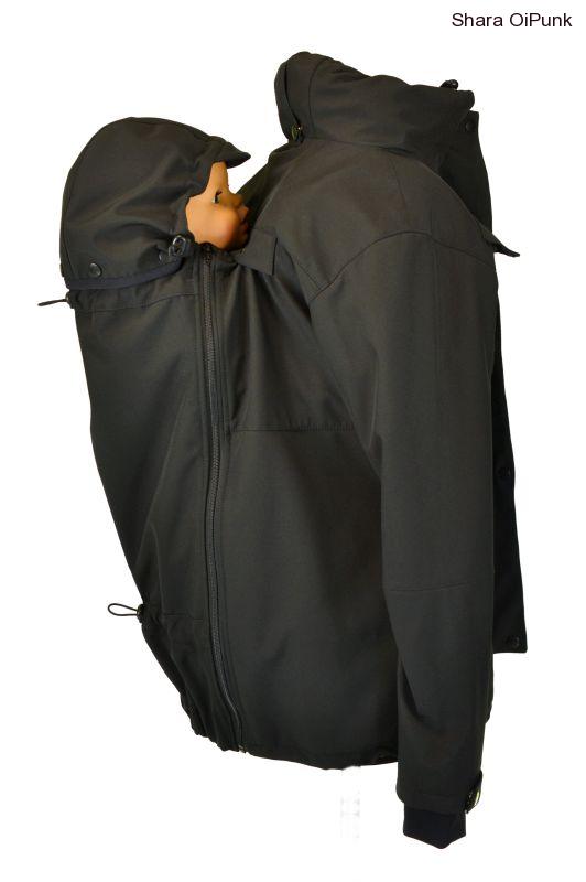 PUNK softshellová bunda nosící- černá