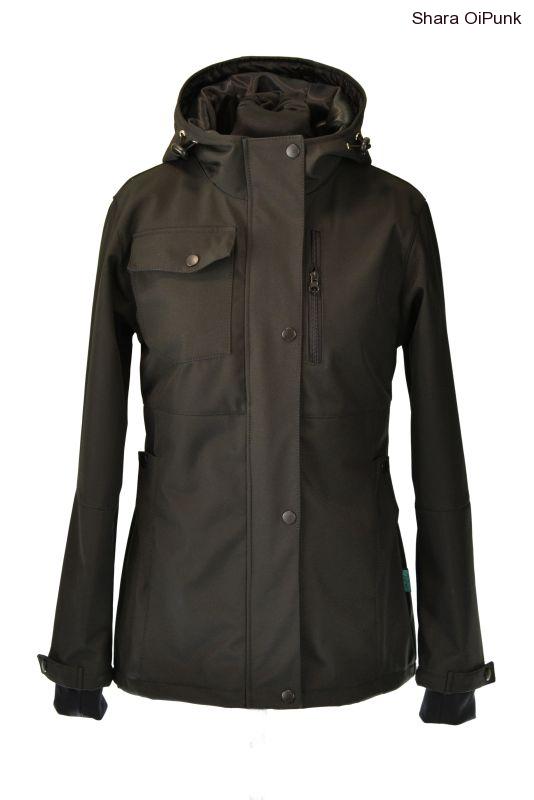 PUNK softshellová bunda nosící- černá