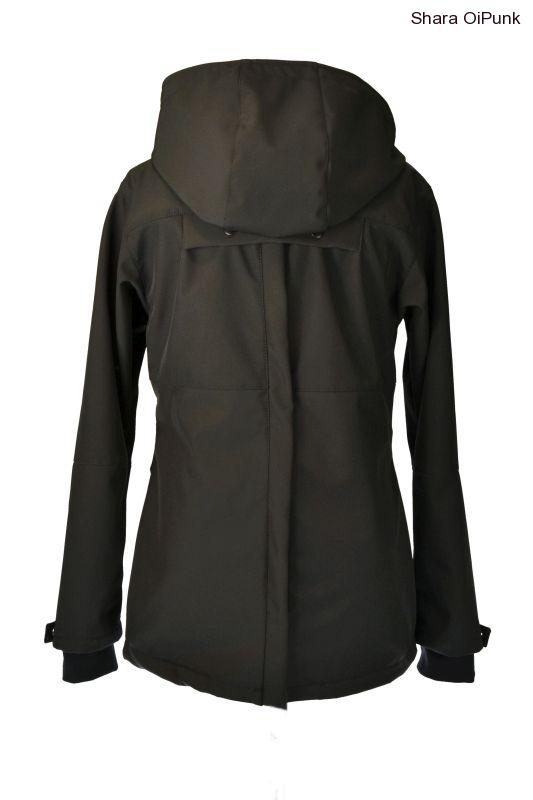 PUNK softshellová bunda nosící- černá
