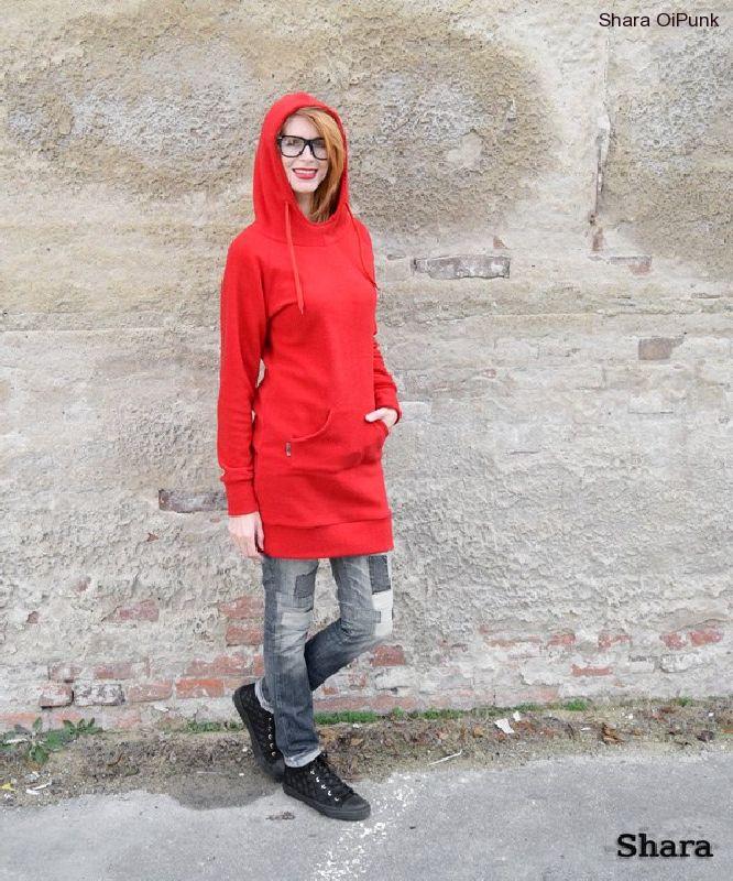 Punk dlouhá mikina - SKLADEM XXL