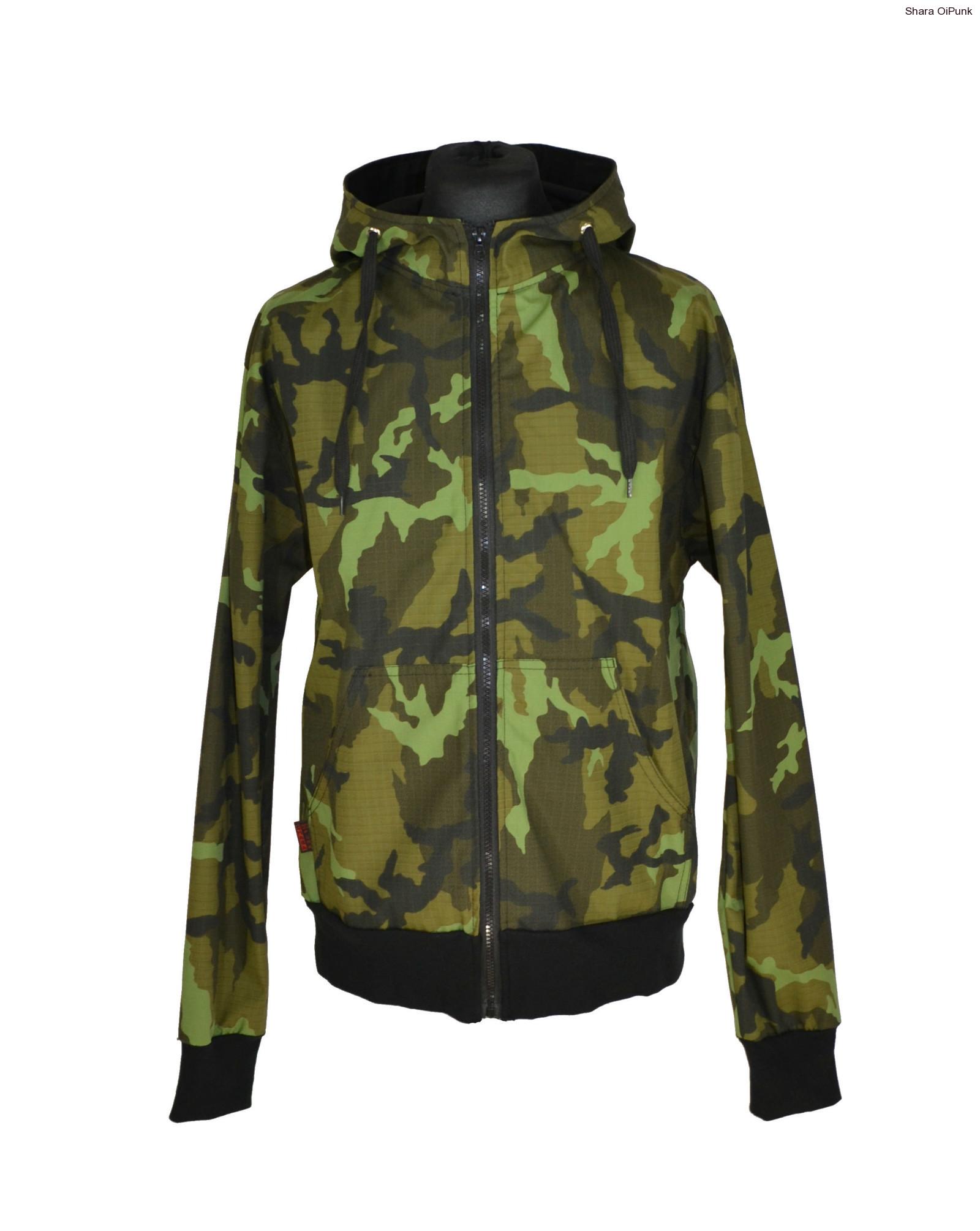 Punk maskáčová lehká bunda - SKLADEM -XL