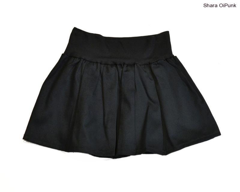 PUNK sukně do nápletu - černá-SKLADEM-2ks-XL