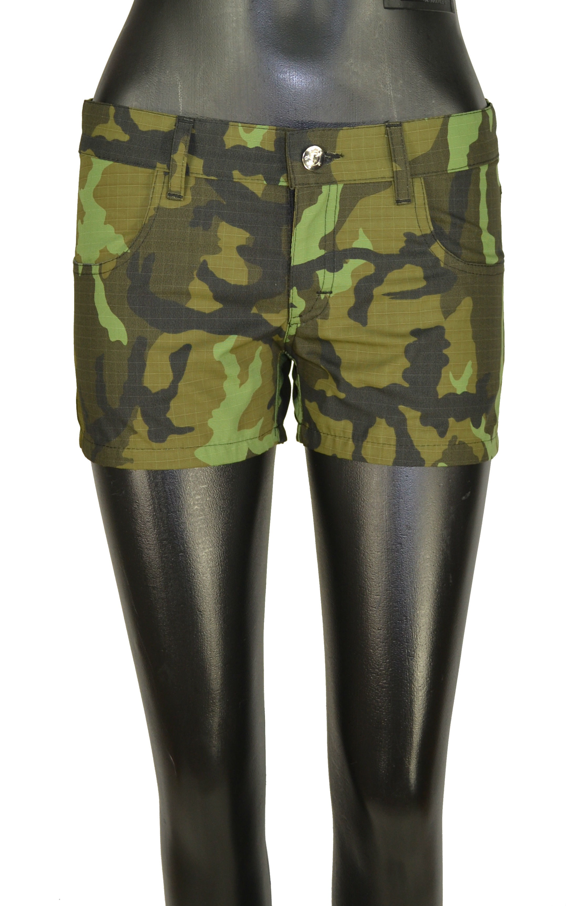 Punk mini kraťasy maskáč RIPSTOP-SKLADEM-L