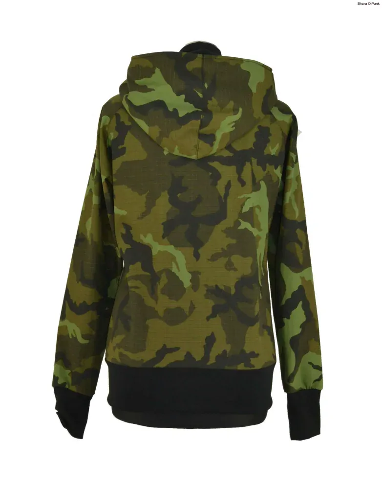 Punk dámská maskáčová celoroční bunda SKLADEM vel. XL