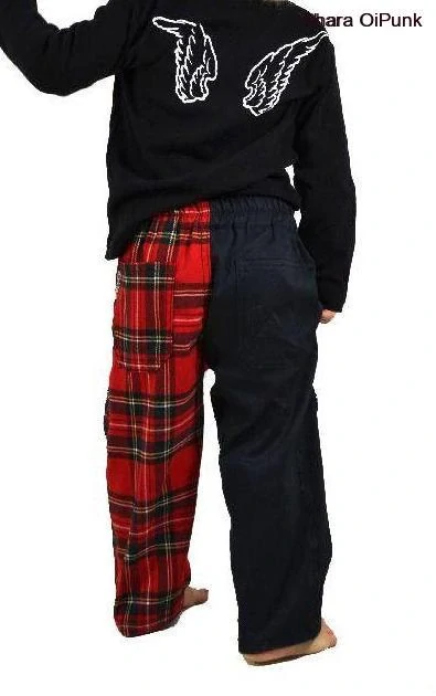 Punk kalhoty do gumy SKLADEM vel.98