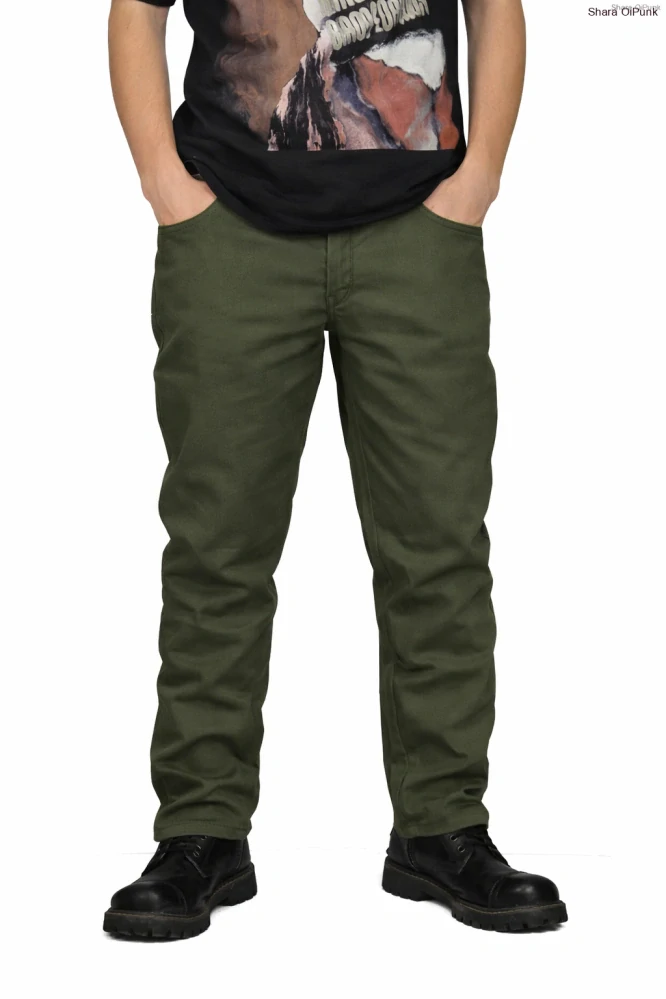 Punk pánské kalhoty - khaki