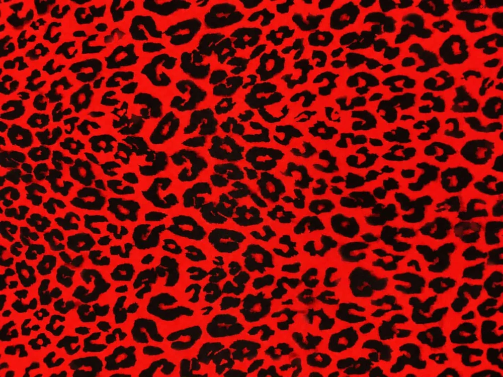 Punk leopard červený