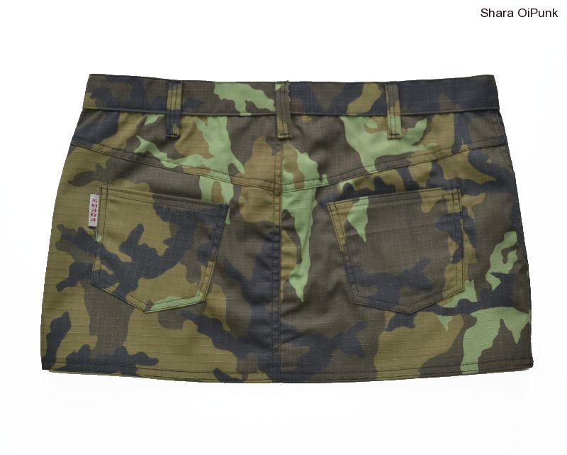 Punk sukně RIPSTOP - maskáč SKLADEM vel.M