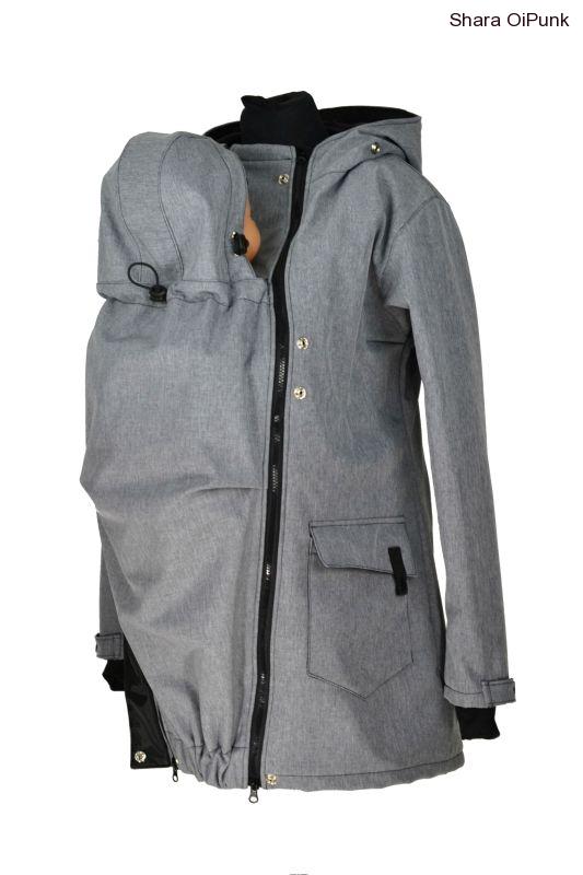 Softshellová vsadka s kapucí a krytím krku