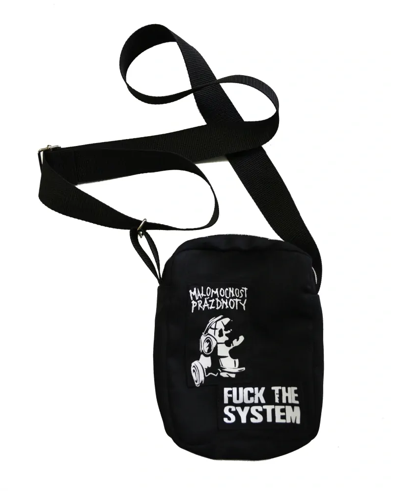 Taška přes rameno 17x20 cm/ nášivky A a Misfits