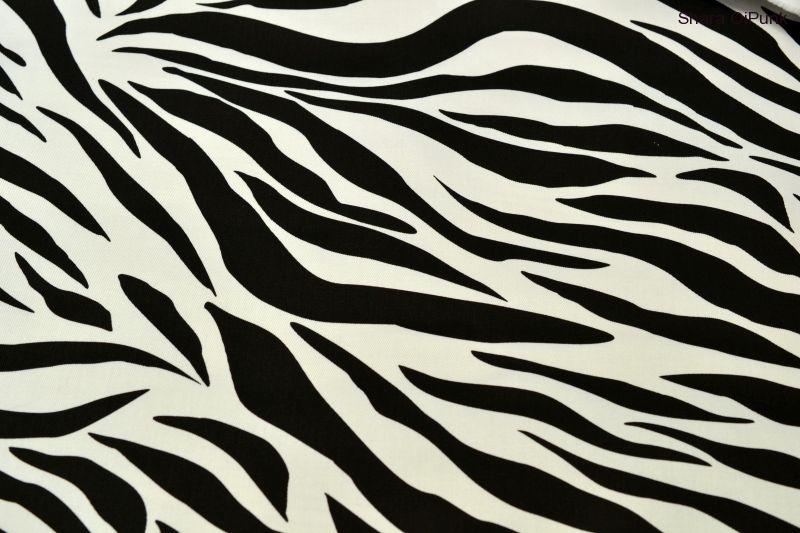 Punk zebra bílá