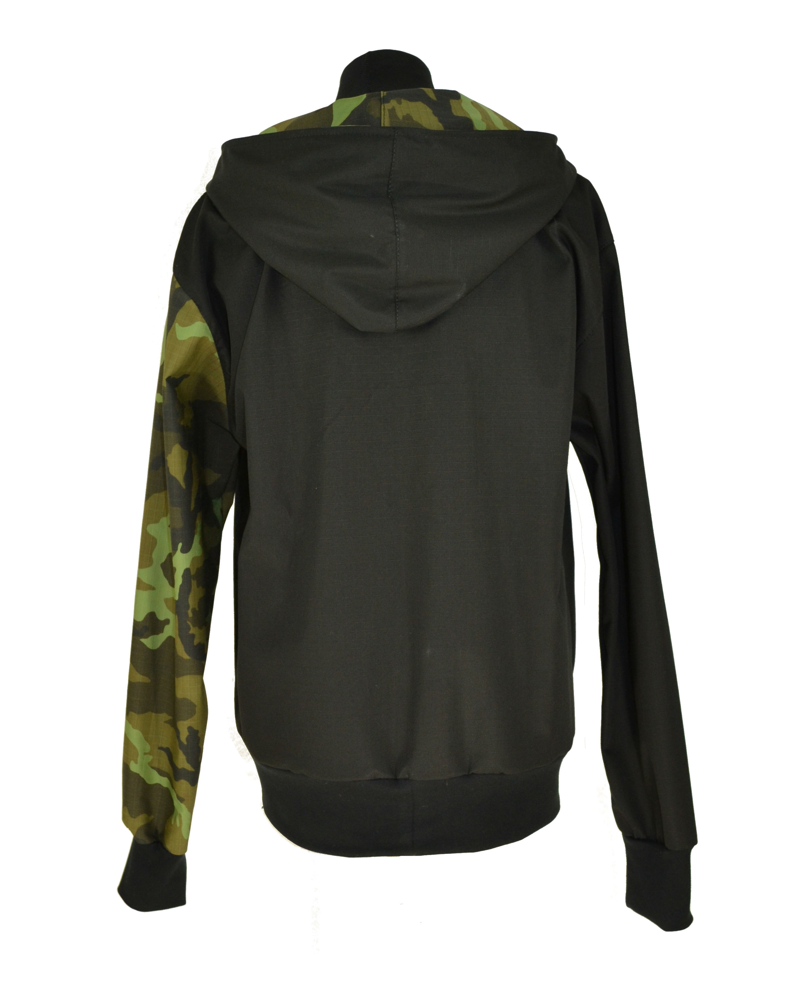 Punk celoroční bunda - černá/maskáč