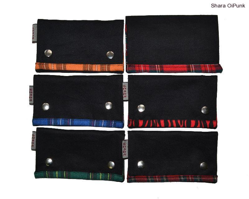 Punk obal na tabák zelené káro