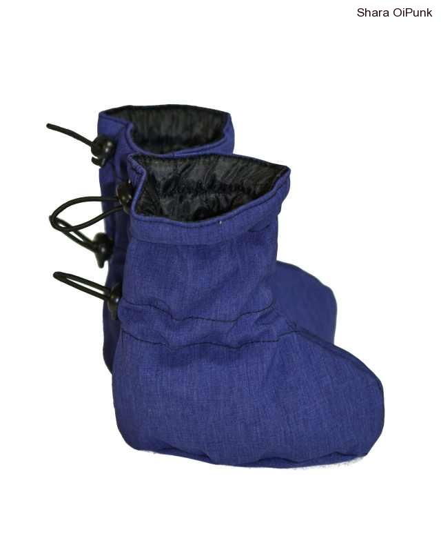 Softshellové zimní capáčky modro fialové