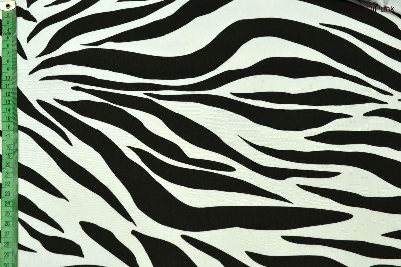 Punk zebra bílá