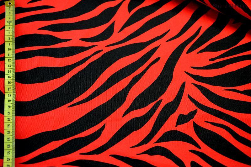 Punk zebra červená