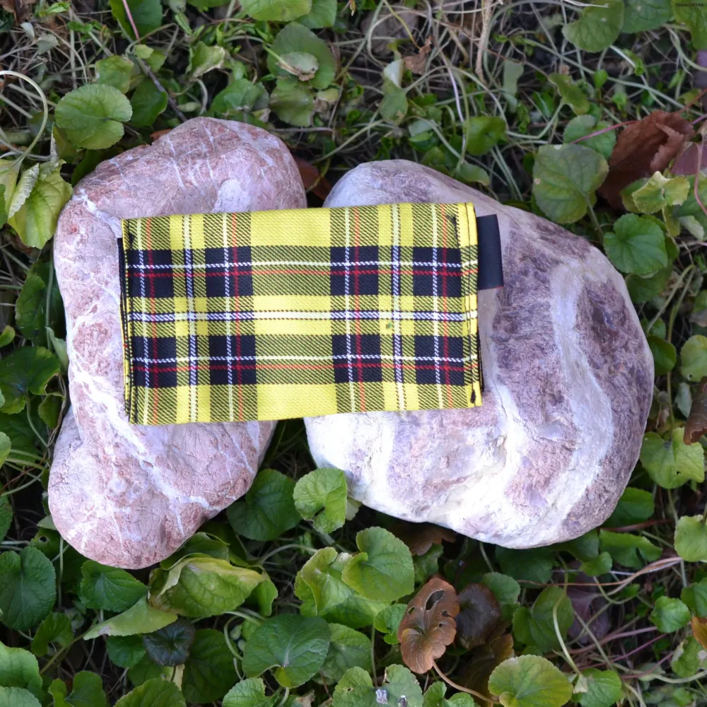 PUNK peněženka - žluté káro