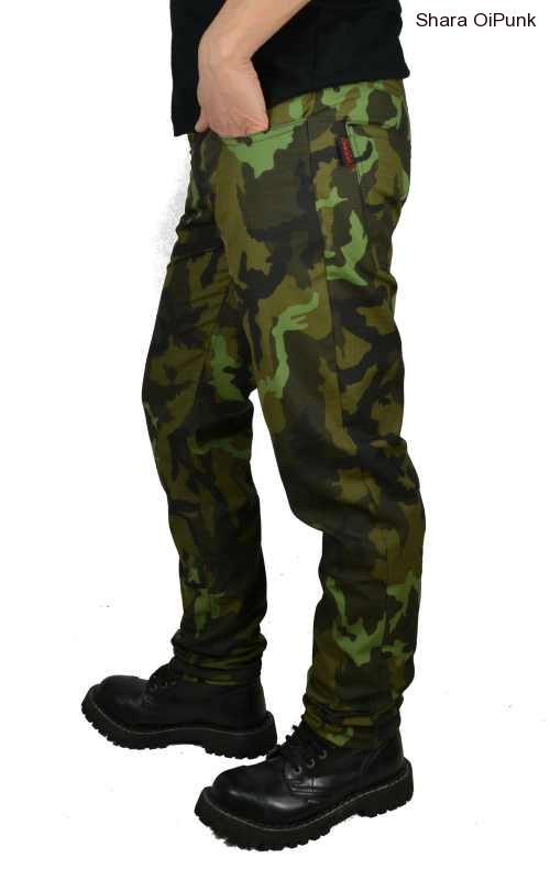 Punk pánské kalhoty maskáč RIPSTOP