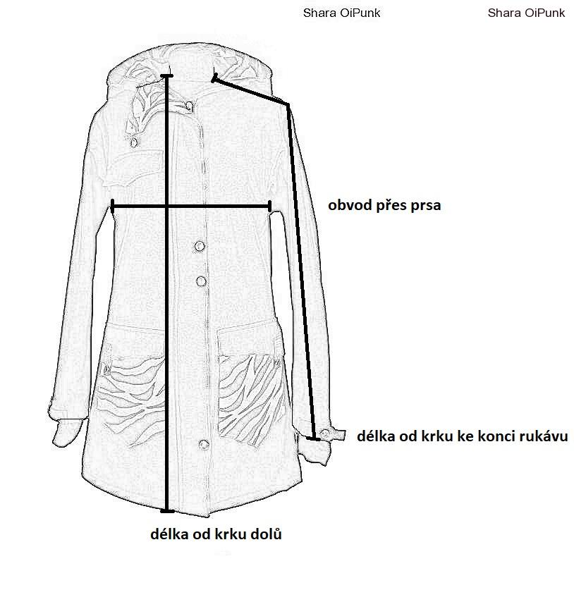 Punk softshellový kabát - hnědá žíhaná