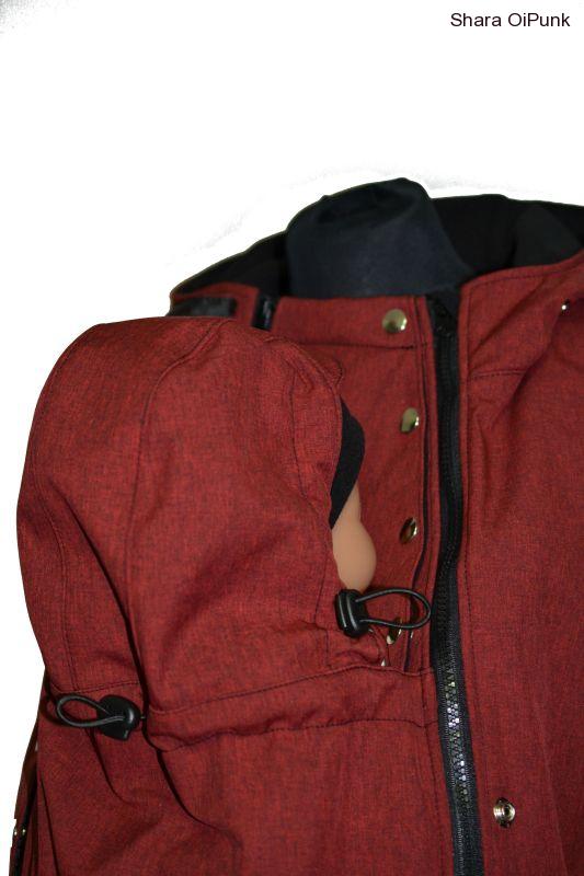 Softshellová vsadka s kapucí a krytím krku