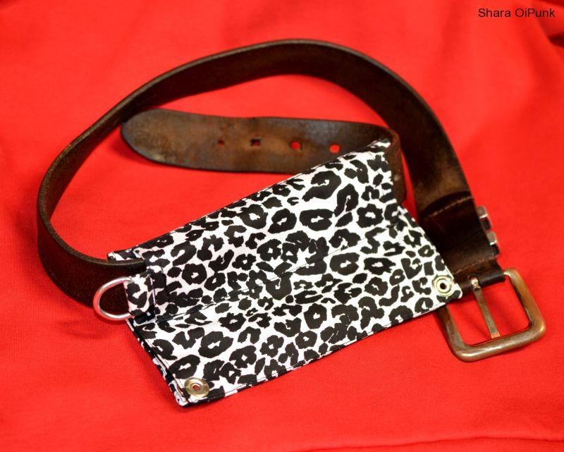 PUNK ledvinka/peněženka/na mobil - ZMĚNA bílá zebra