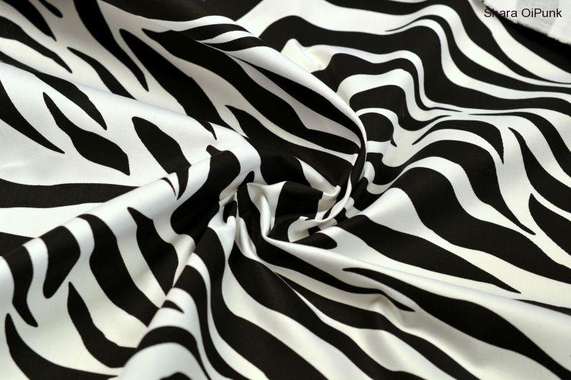 Punk zebra bílá