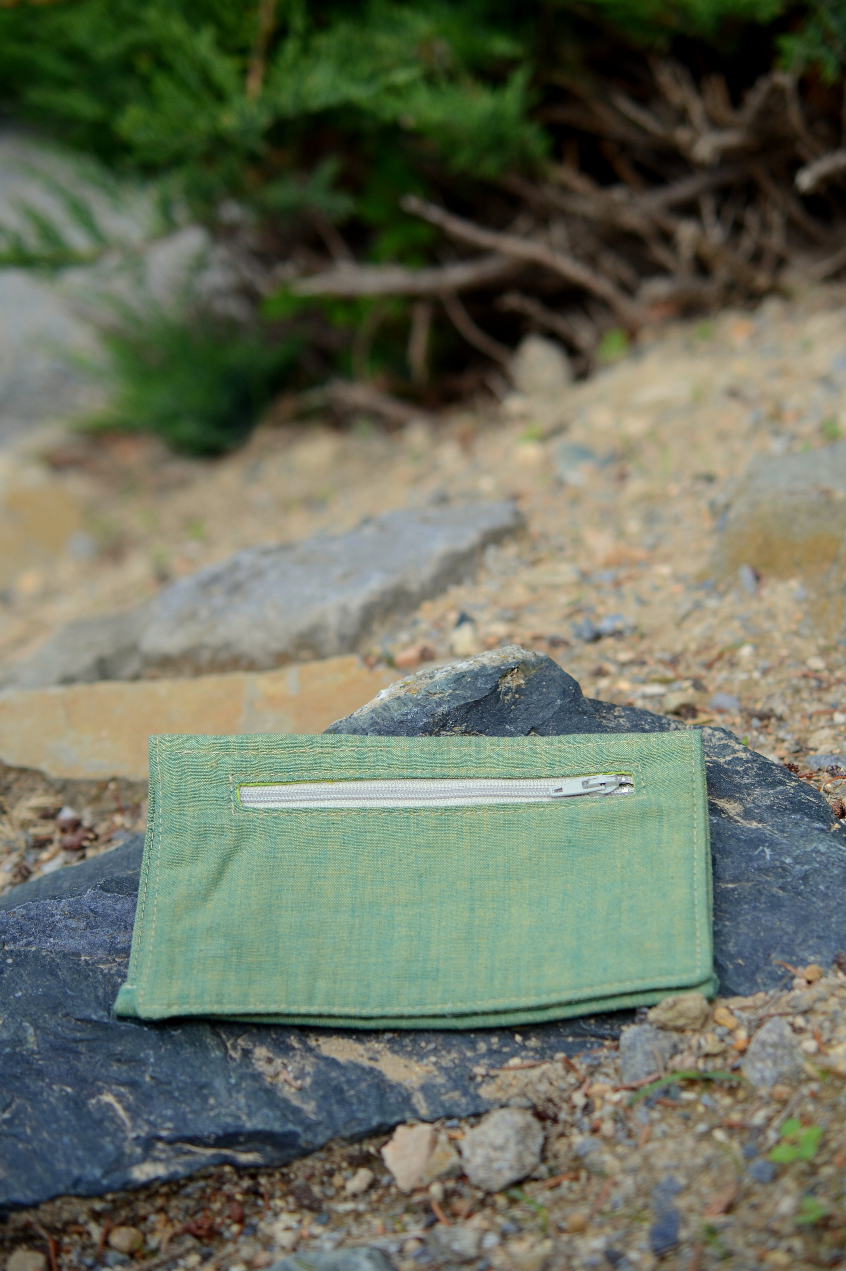 Punk obal na tabák BIO GOTS zeleno žlutá žíhaná SKLADEM 