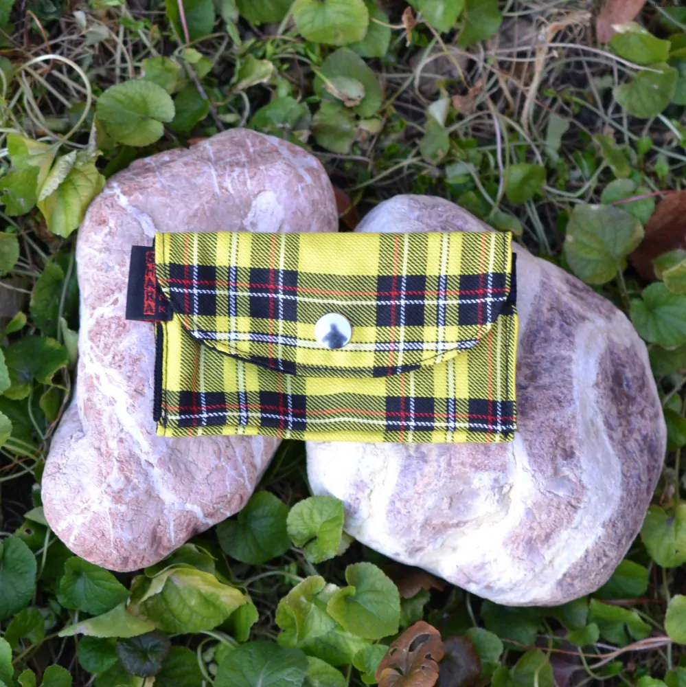 PUNK peněženka - žluté káro