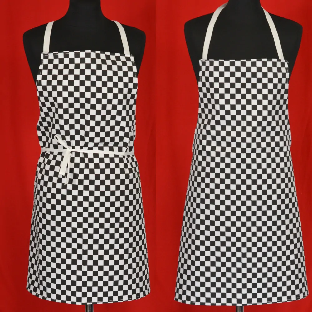 Punk zástěra :-) Shara - bílá SKA