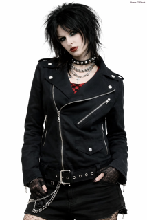 Punk křivák dámský - černý