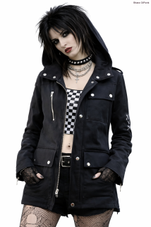 Punk bunda - černá 
