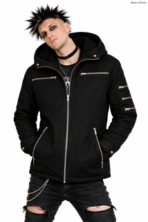 Punk bunda Shara - černá