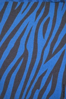 Punk zebra modrá