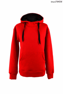 Punk pánská mikina - červená/černá